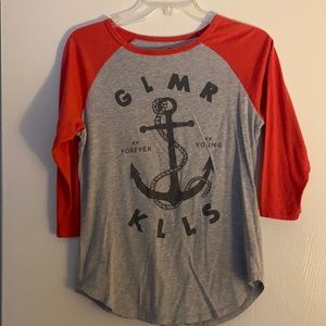 Glamour kills baseball tshirt